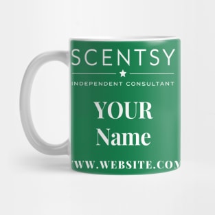 scentsy independent consultant gift ideas with custom name and website Mug